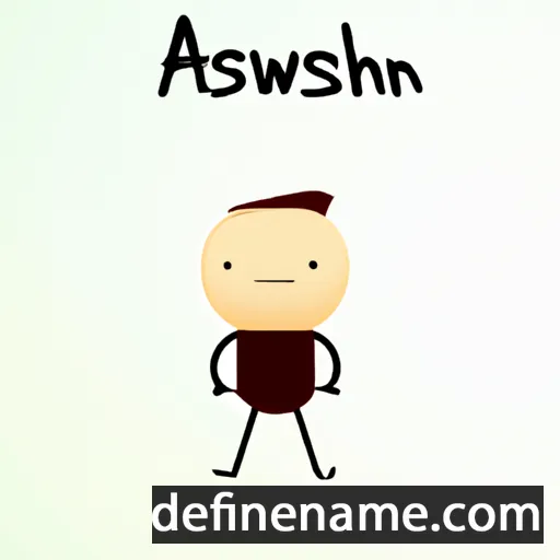 cartoon of the name Aschwin