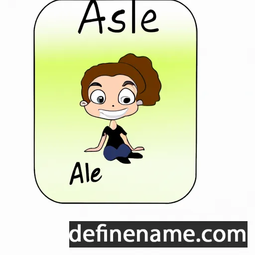 cartoon of the name Asélie