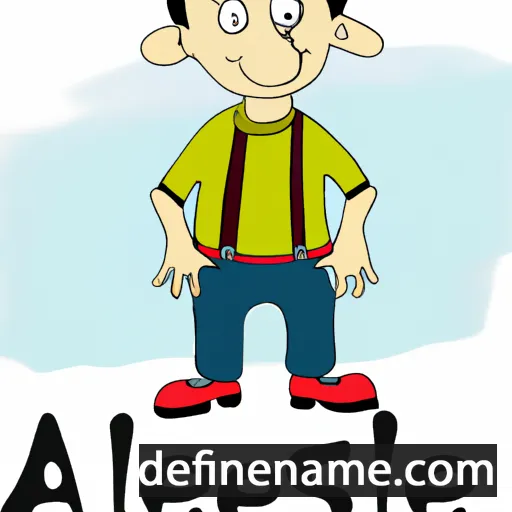 cartoon of the name Aselefech