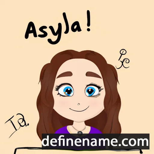 cartoon of the name Aselya