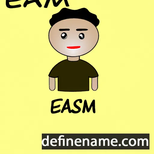 cartoon of the name Asem