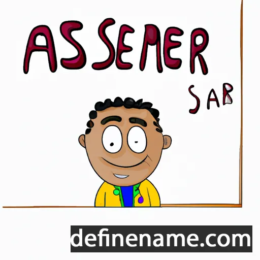 cartoon of the name Asemar