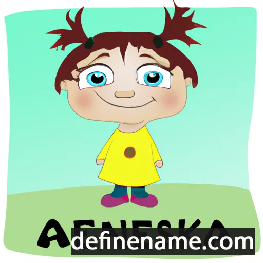 cartoon of the name Asenka