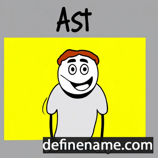 cartoon of the name Aset