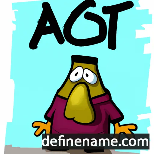 cartoon of the name Asgot