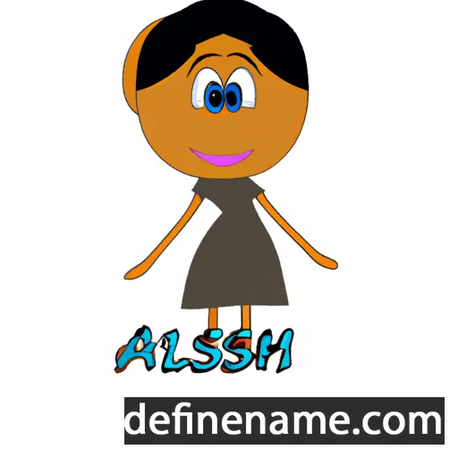 cartoon of the name Ashali