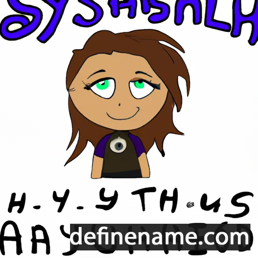 cartoon of the name Ashalyn