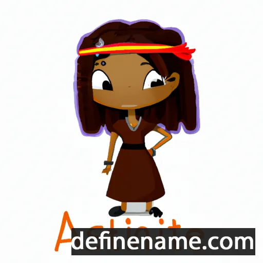 cartoon of the name Ashante