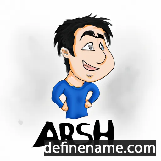 cartoon of the name Ashar