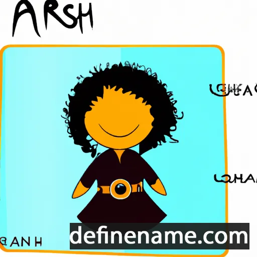 cartoon of the name Ashari