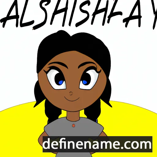 cartoon of the name Ashayla