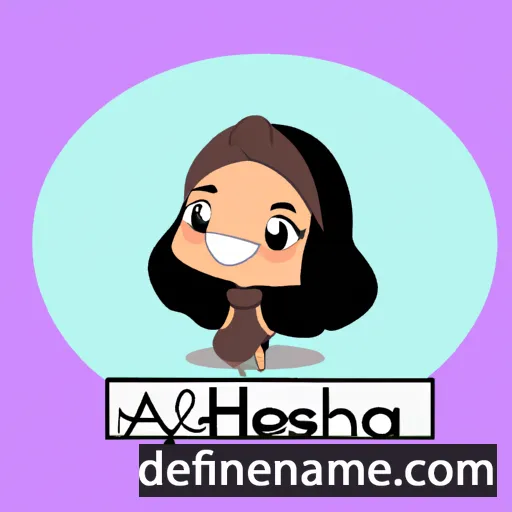 cartoon of the name Asheeqa