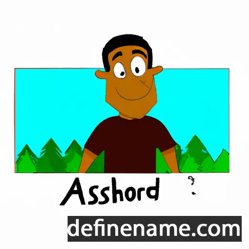 cartoon of the name Ashford