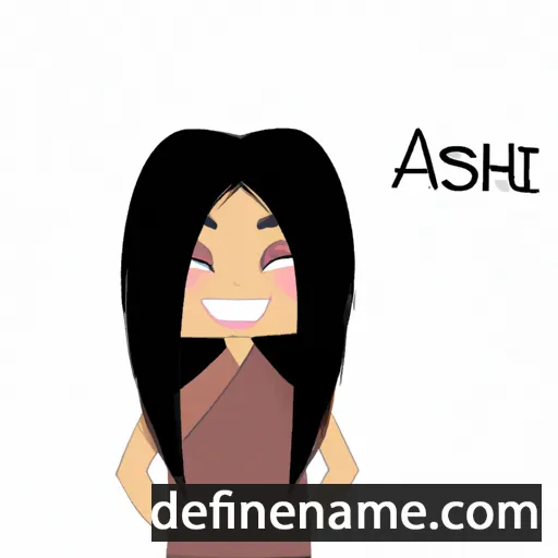 cartoon of the name Ashi