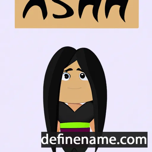 cartoon of the name Ashi