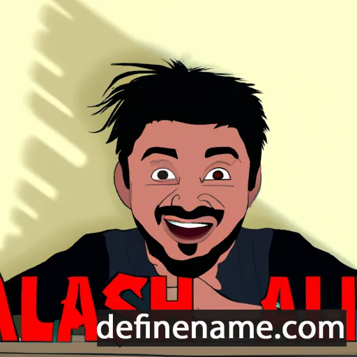 cartoon of the name Ashiq Ullah