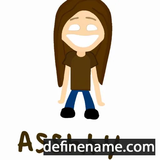 cartoon of the name Ashlay