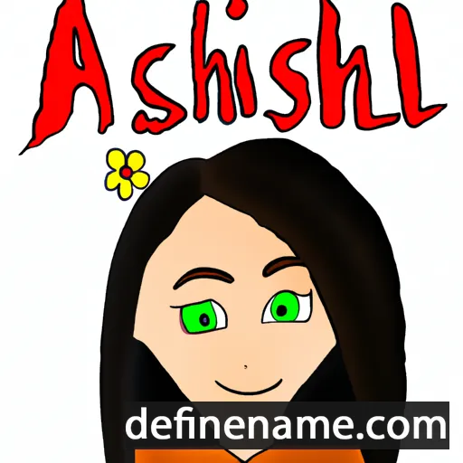 cartoon of the name Ashli