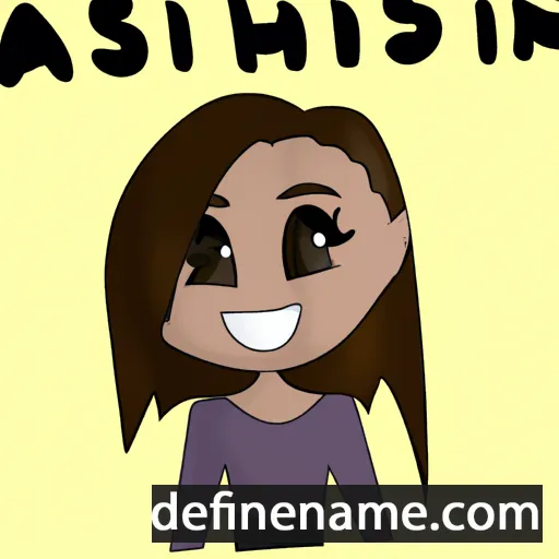 cartoon of the name Ashlin