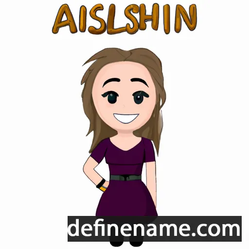 cartoon of the name Ashlinn