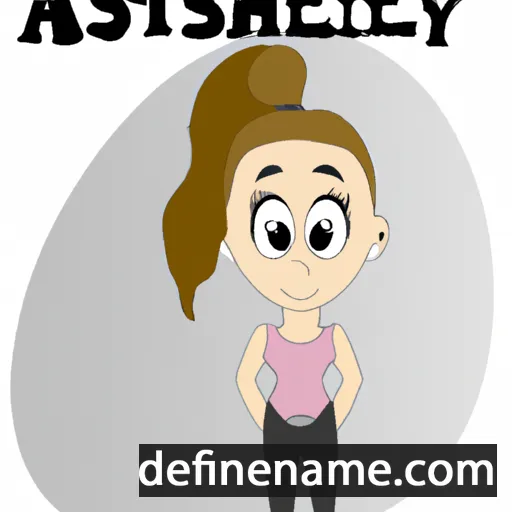 cartoon of the name Ashlley