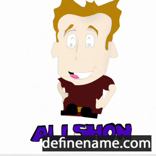 cartoon of the name Ashlond