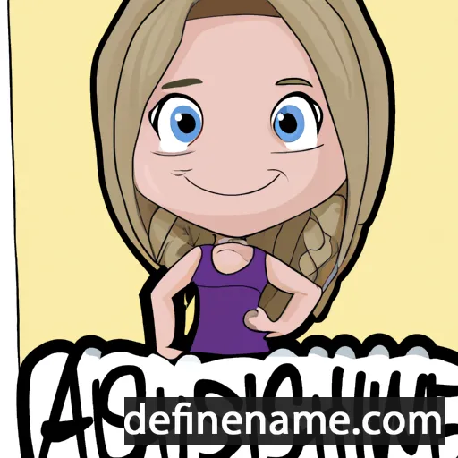 cartoon of the name Ashlynne