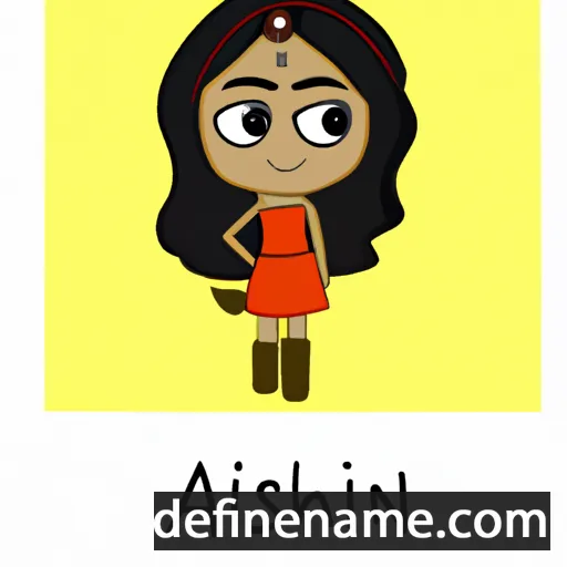 cartoon of the name Ashni