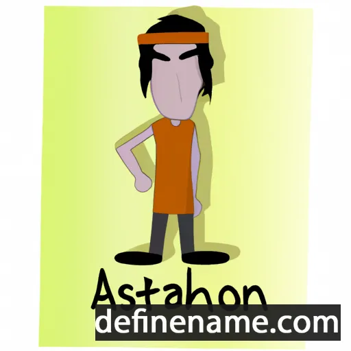 cartoon of the name Ashotan