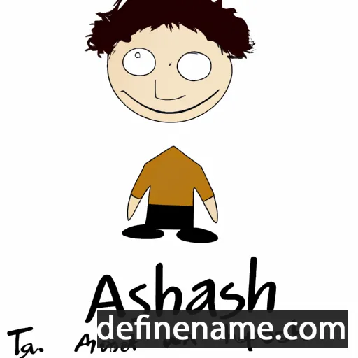 cartoon of the name Ashtian