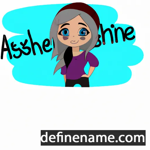 cartoon of the name Ashtynne