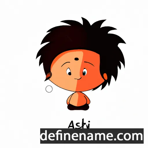 cartoon of the name Ashu