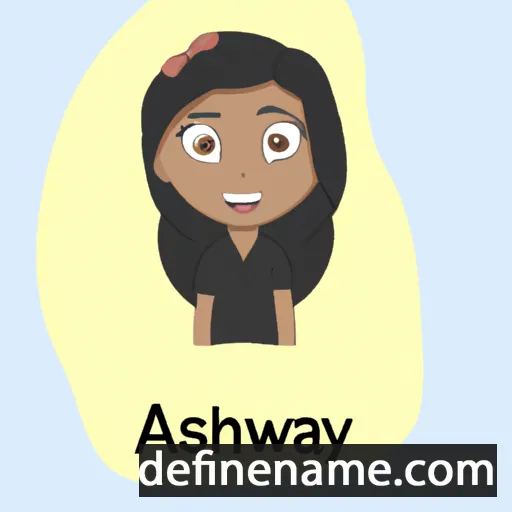 cartoon of the name Ashwiyaa