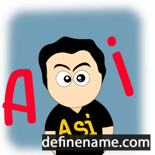 cartoon of the name Asi