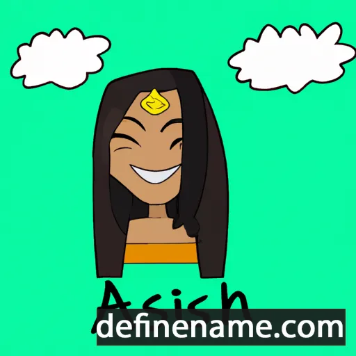 cartoon of the name Asiah