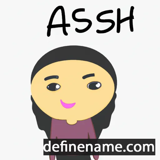 cartoon of the name Asieh