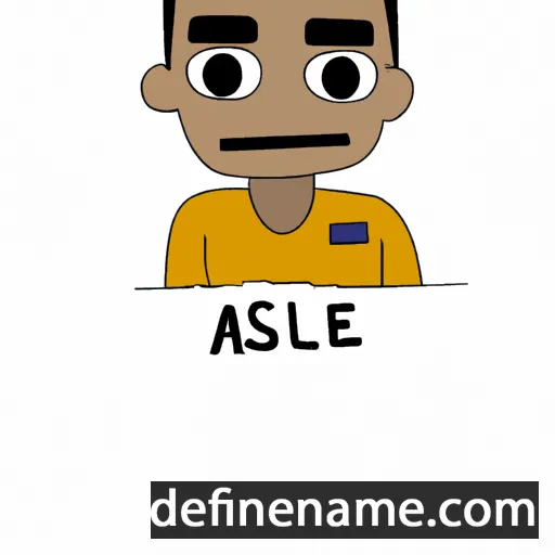 cartoon of the name Asiel