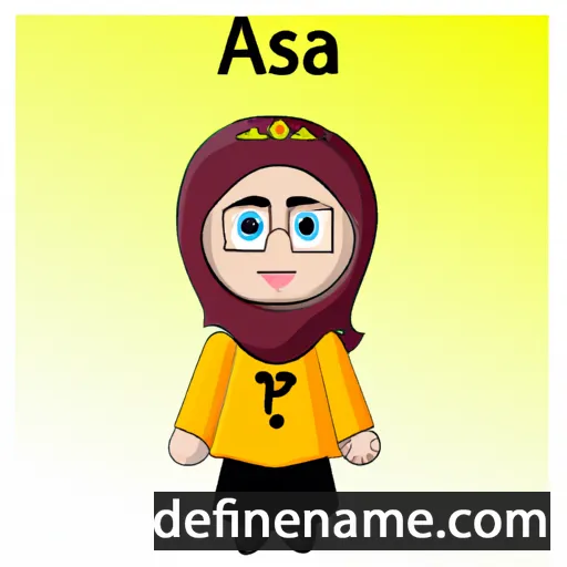 cartoon of the name Asifa