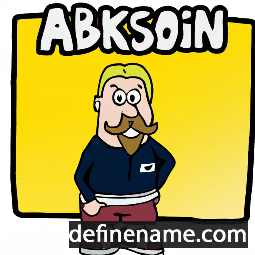 cartoon of the name Askbjörn