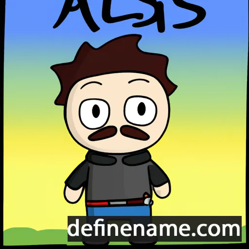 cartoon of the name Aslaís