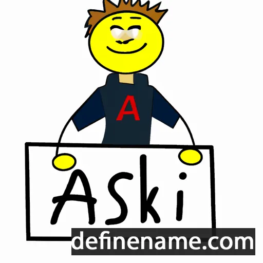 cartoon of the name Aslak