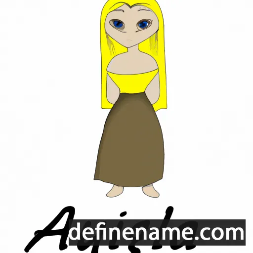 cartoon of the name Aslauga