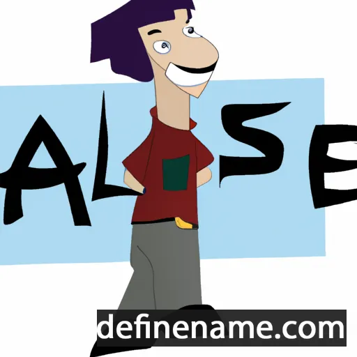 cartoon of the name Asle