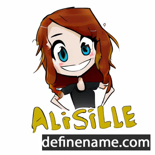 cartoon of the name Aslie