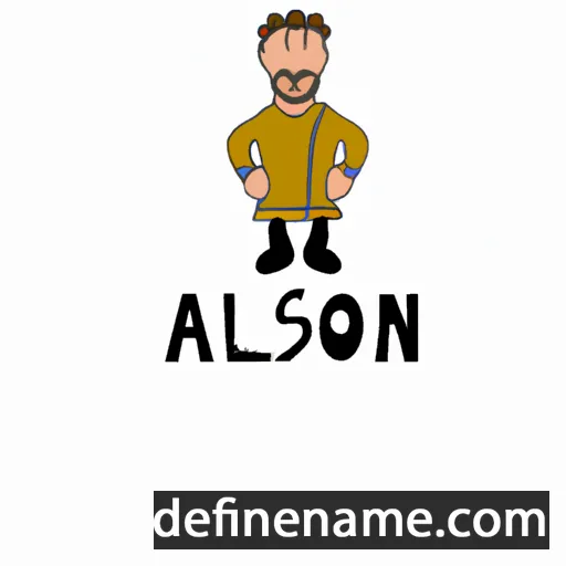 cartoon of the name Aslon