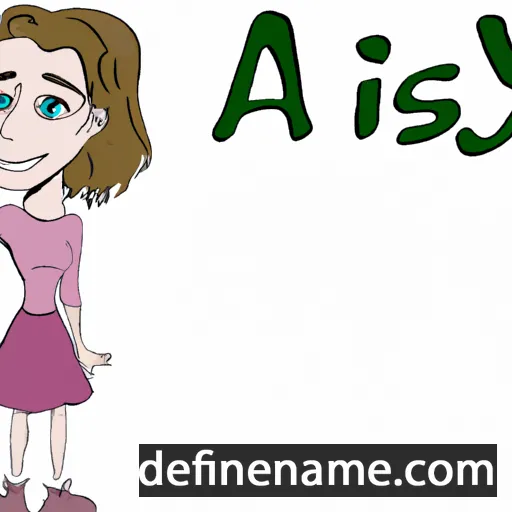 cartoon of the name Asly