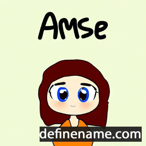 cartoon of the name Asmae