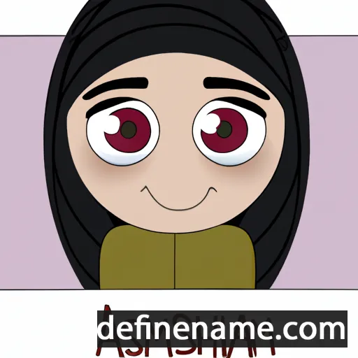 cartoon of the name Asmahan