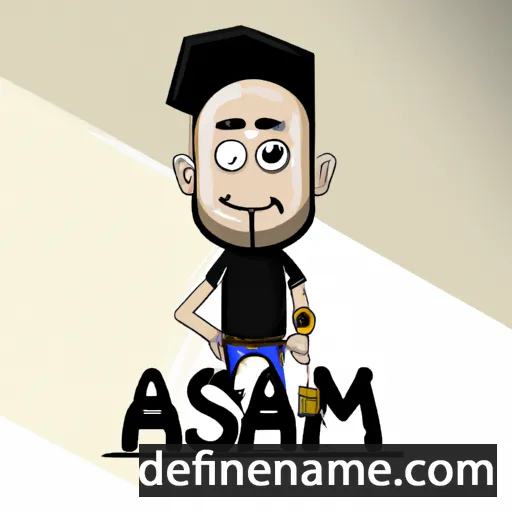 cartoon of the name Asman