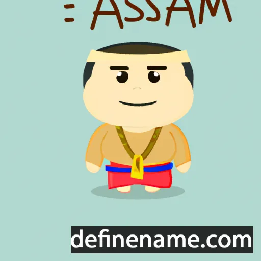 cartoon of the name Asmat